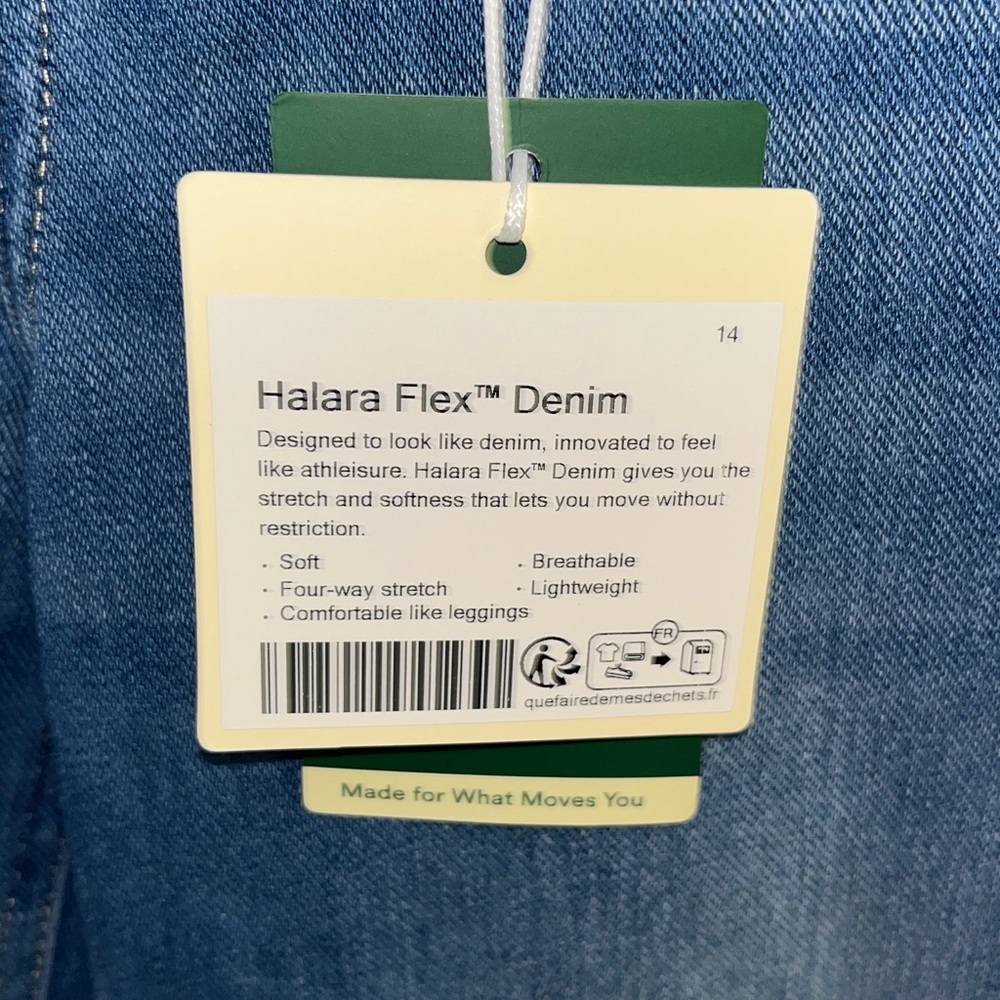 NWT Halara Flex Asymmetric Low Rise Wide Leg Jeans Size Medium X-tall - Picture 10 of 11